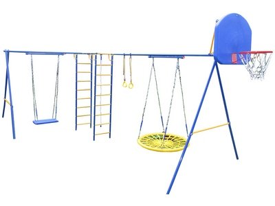 Детский спортивный комплекс Непоседа-Дачник Модель № 2 Вариант с двумя качелями